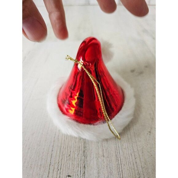 Feather Santa hat ornament Xmas tree as is - Picture 4 of 7